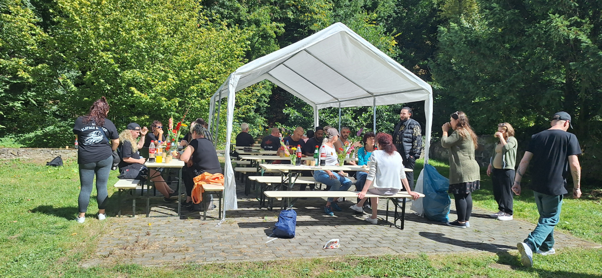 Nach dem Turnier wurde gemeinsam geschmaust.
