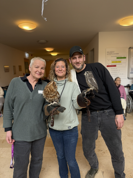 Der Falkner der Herzen zu Besuch im Nellinistift