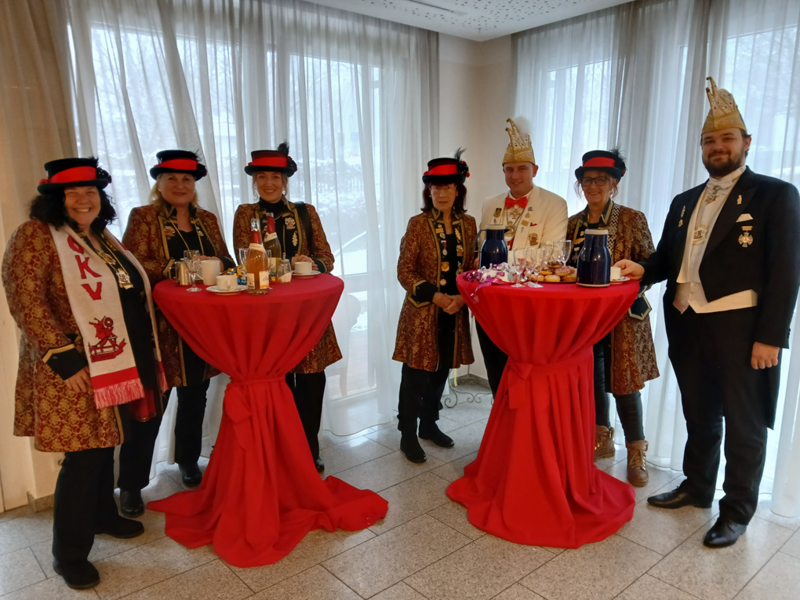 Die Abordnung des Offenbacher Karnevalvereins